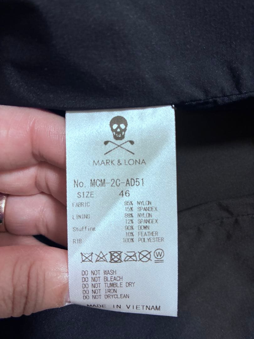 ゆきぴろ ★新品未使用品・MARK & LONA メンズ ダウンベスト46