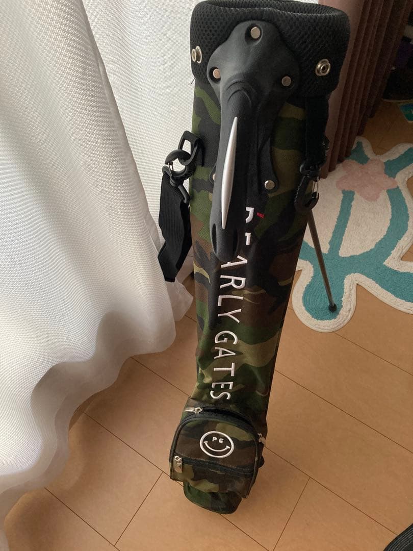 PEARLY GATES 迷彩柄 セルフスタンドゴルフバッグ