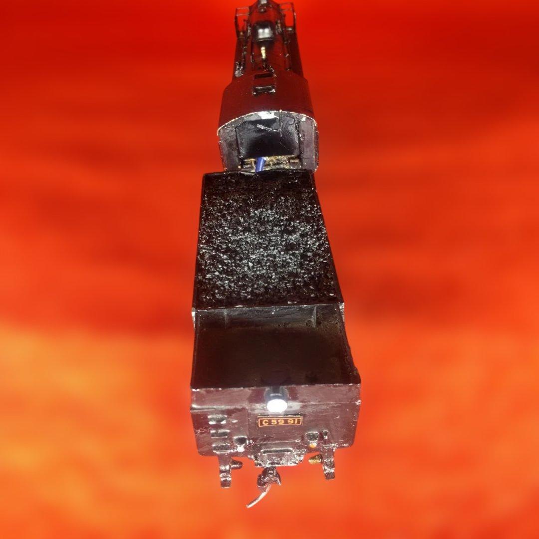 Ｃ59蒸気機関車、HOゲージ、ジャンク