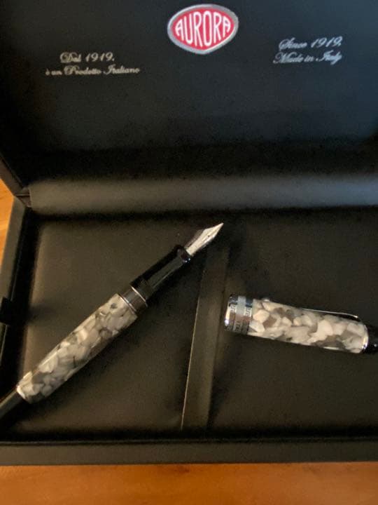 AURORA オプティマ Optima 万年筆 14金 極細字EF