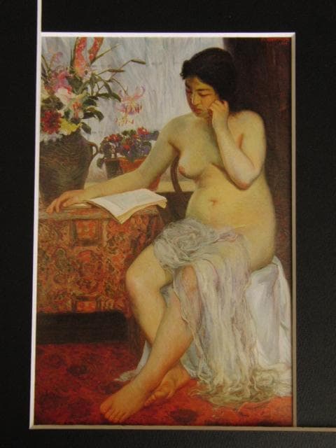 寺松国太郎、北窓、希少な画集より、新品高級額・額装付