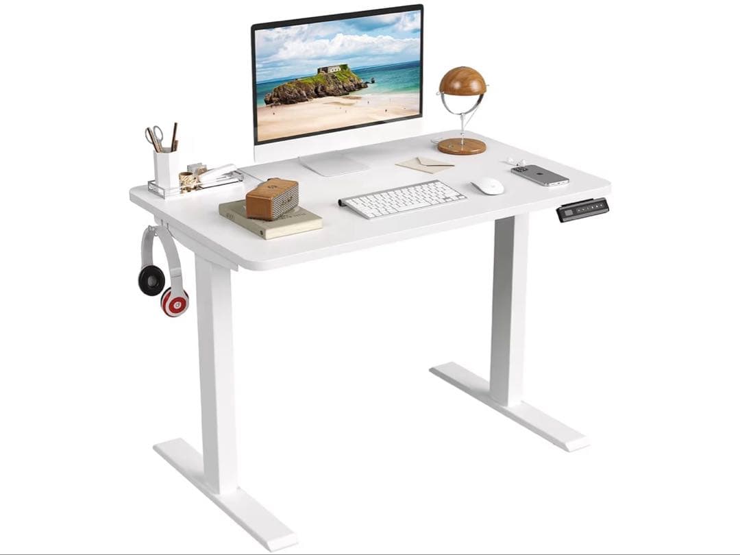 Sunon 電動昇降デスク　組み立て簡単　昇降式デスク