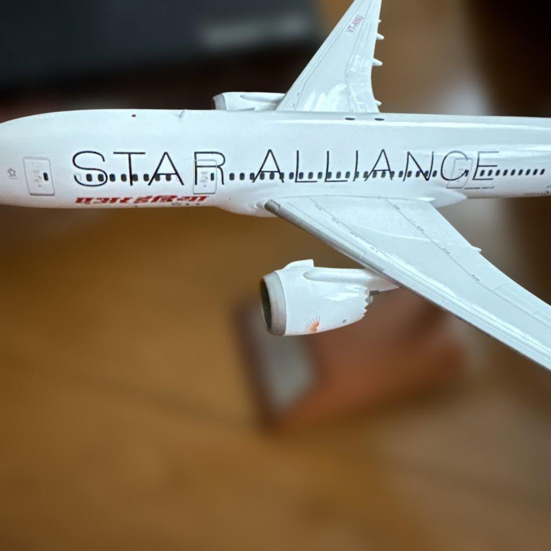 Ｂ787-8模型　air india star alliance特別塗装機