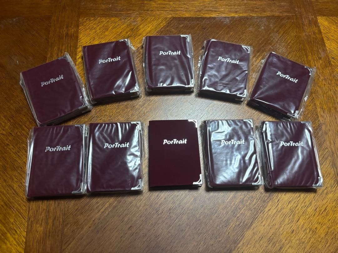 ポートレートアルバム 10冊 ワインレッド