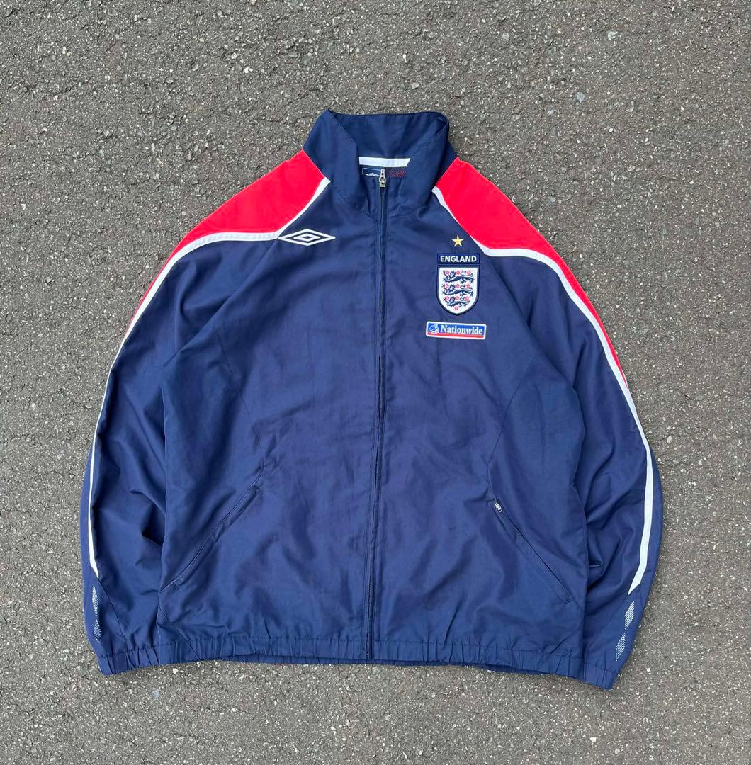 激レア　00s UMBRO イングランド　セットアップ　ナイロンジャケット