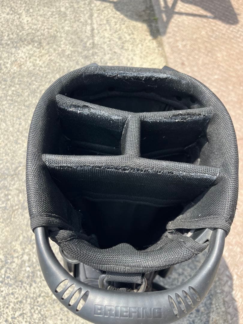 BRIEFING キャディバッグ ブラック/レッド