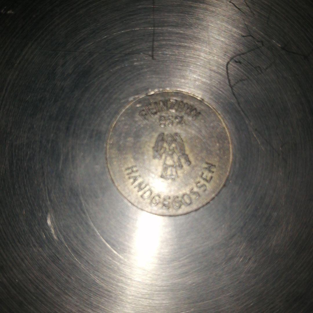 ドイツ製　ピューターシルバープレート　ファインツイン95％　ミュンヘン