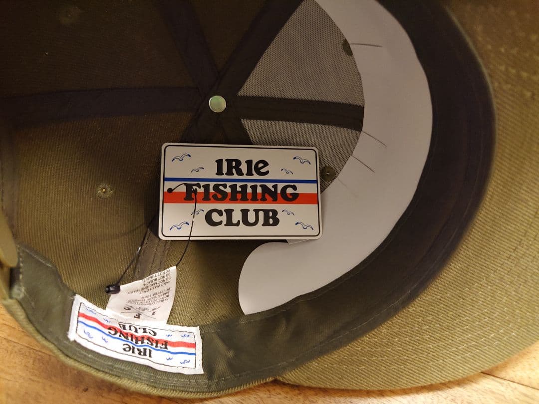Irie Fishing Club キャップ オリーブ　釣具のPOINT