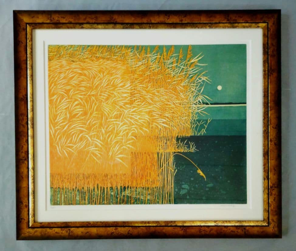 特価◯絵画 カラ―銅版画 額装品