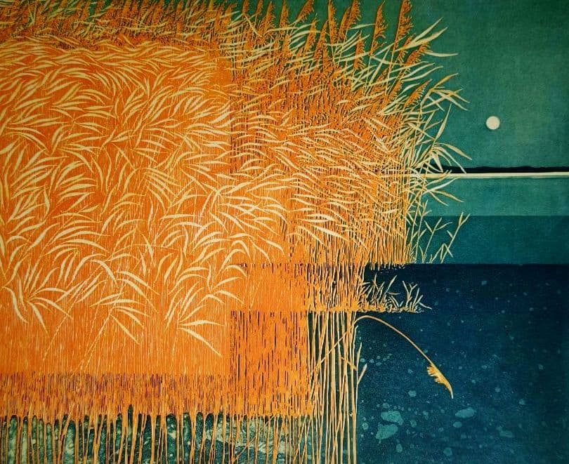 特価◯絵画 カラ―銅版画 額装品