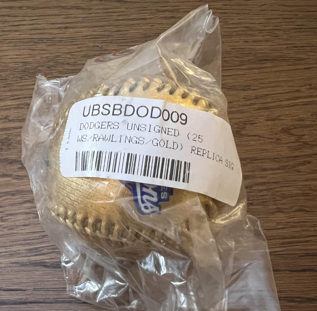 2025 ドジャース ワールドシリーズ 優勝 サイン ボール ゴールド 大谷翔平