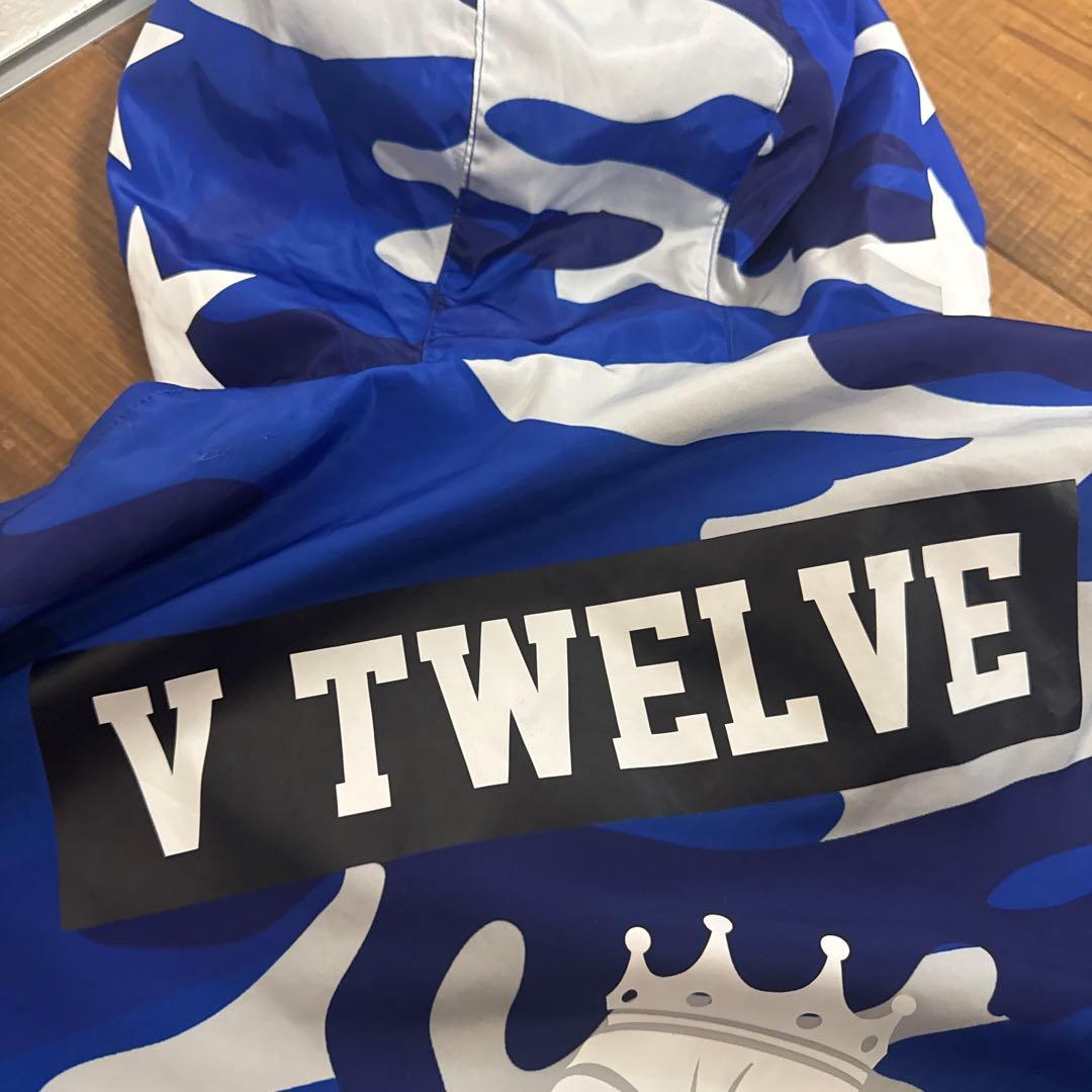 V12 ジップブルゾン　メンズL 裏地付き　カモフラージュ　迷彩