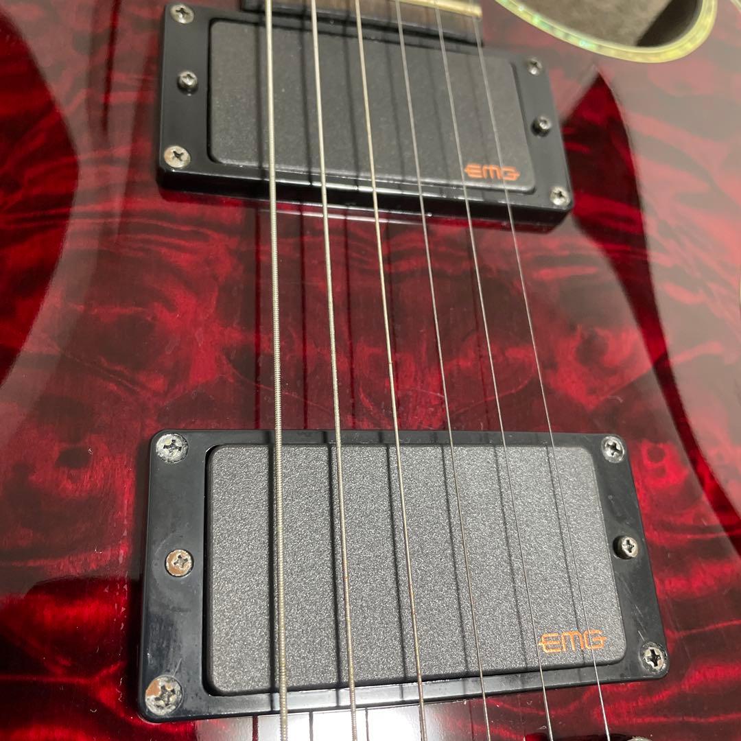 シェクター　ギター　EMG ケース付き