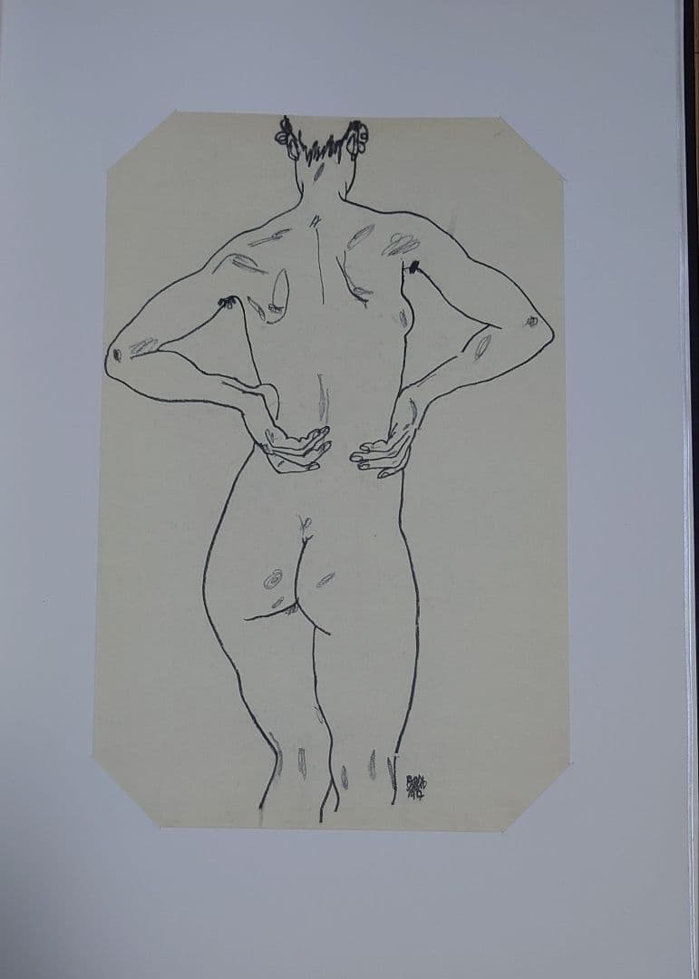 真作 エゴン・シーレ 生誕100年 リトグラフ10枚挿画本 販売時60万円