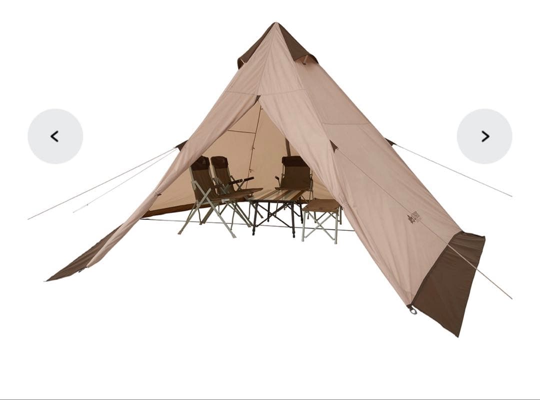 サーカステント LOGOS Tradcanvas Vポール Tepee 400