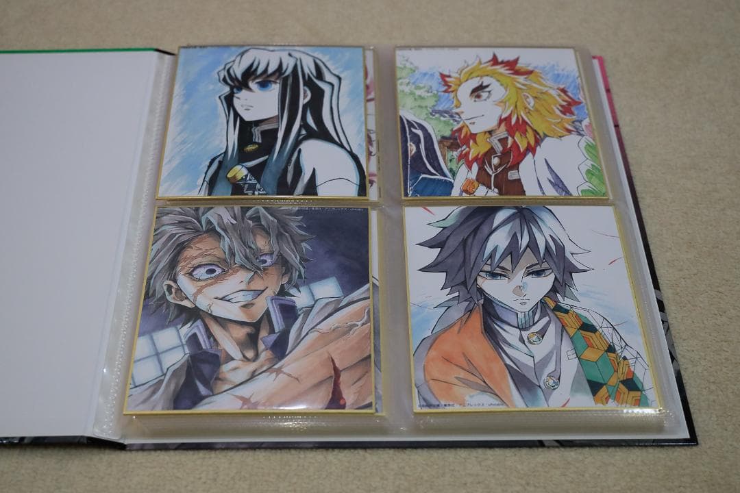 鬼滅の刃 全集中展 複製色紙拾集帳　複製ミニ色紙24枚