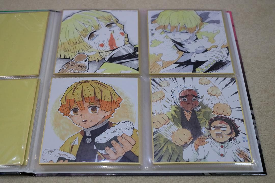 鬼滅の刃 全集中展 複製色紙拾集帳　複製ミニ色紙24枚