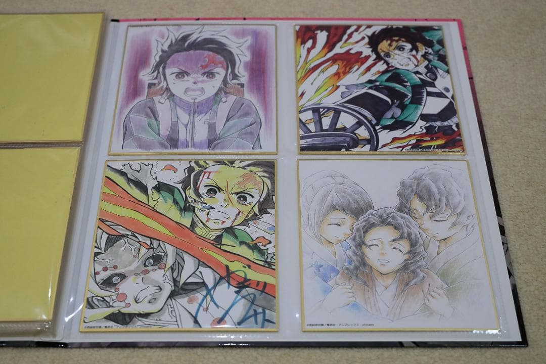 鬼滅の刃 全集中展 複製色紙拾集帳　複製ミニ色紙24枚