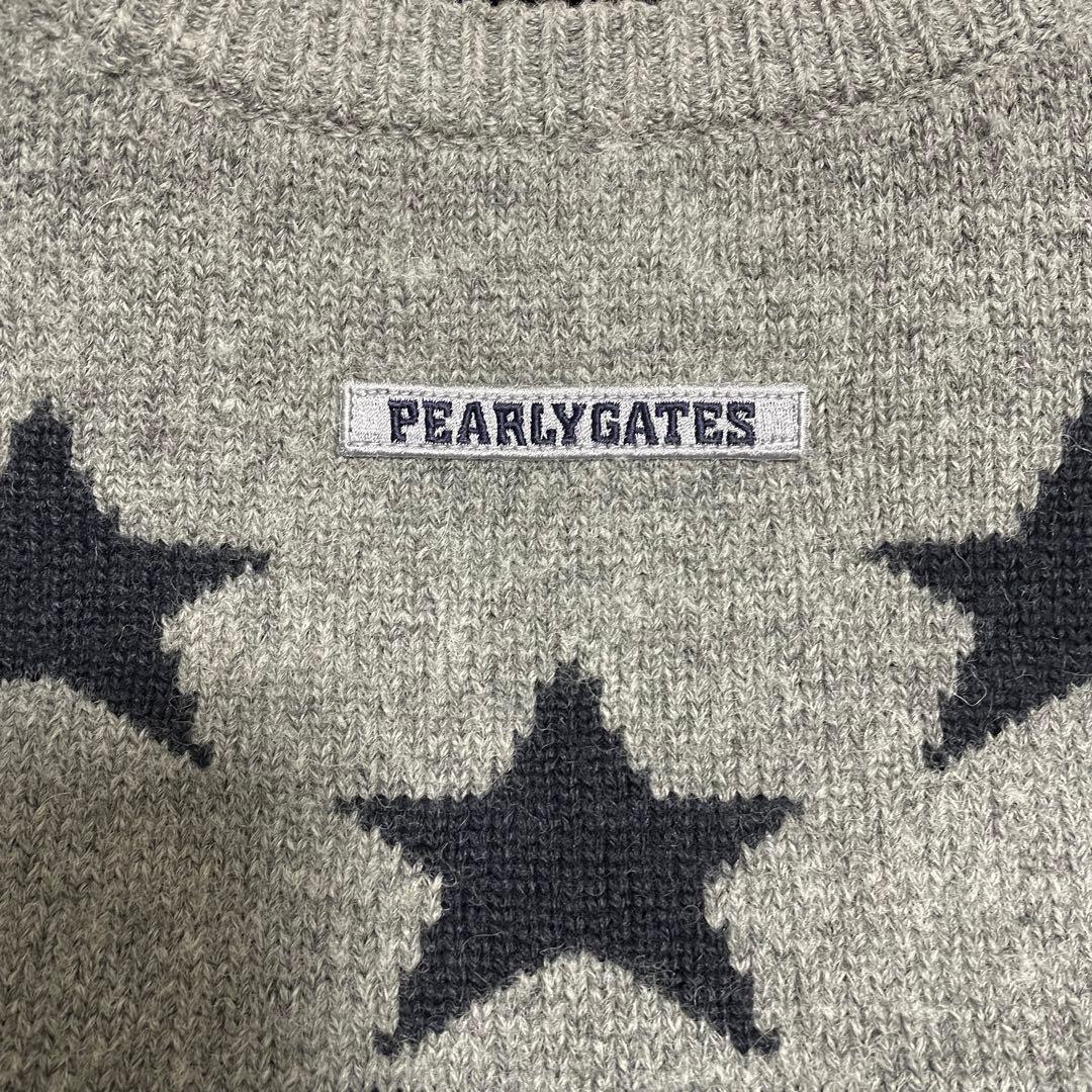 Tomo パーリーゲイツ　セーター　ニット　星柄　ゴルフウェア　アルパカ混