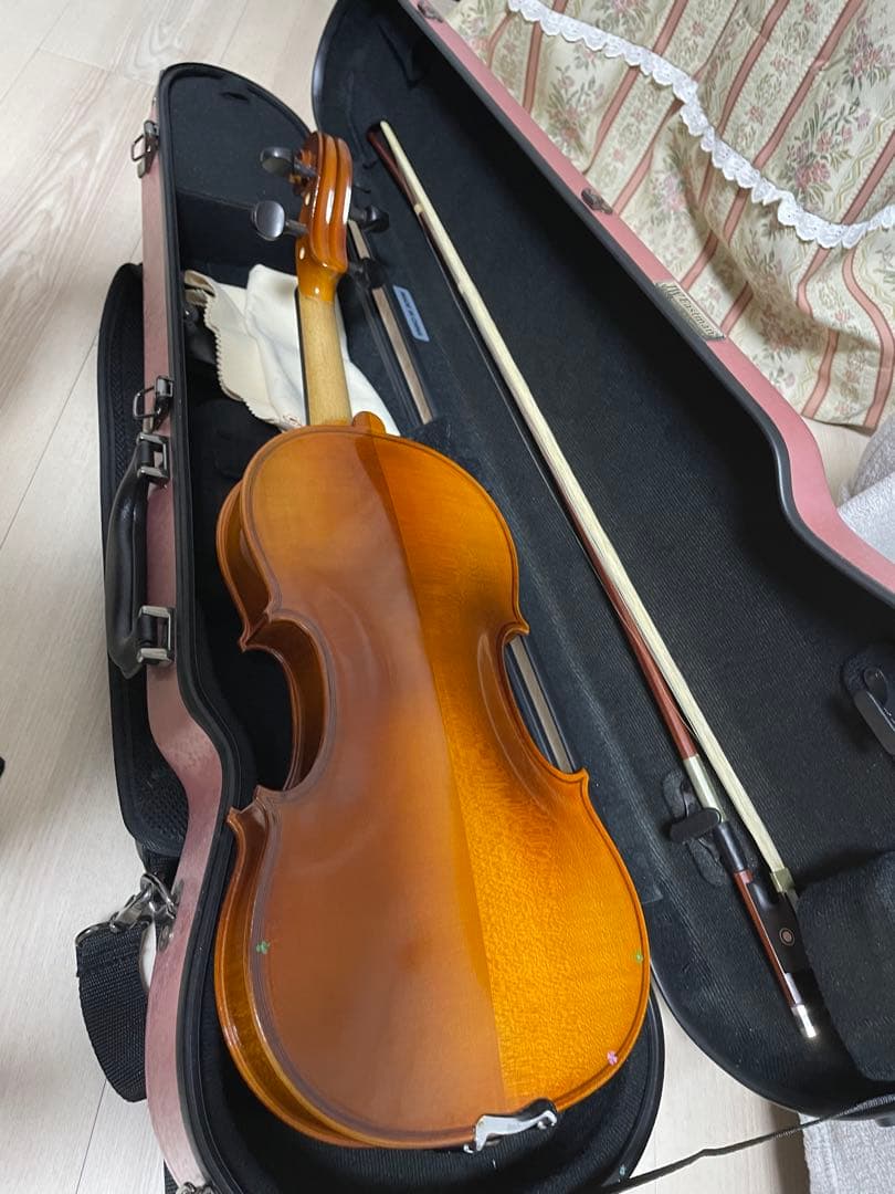 ピンク バイオリンケース、バイオリン4/4 セット