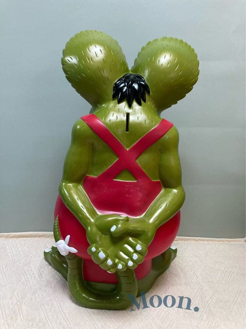 ラットフィンク 60cm 超特大 フィギュア 貯金箱 限定 メタリックグリーン