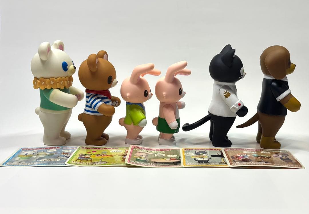 どうぶつ店長と仲間たち全6体フィギュアセット+全6枚カード
