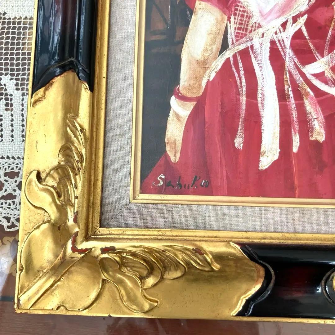 二科会会員・齋藤三郎　人気の赤いドレスの少女