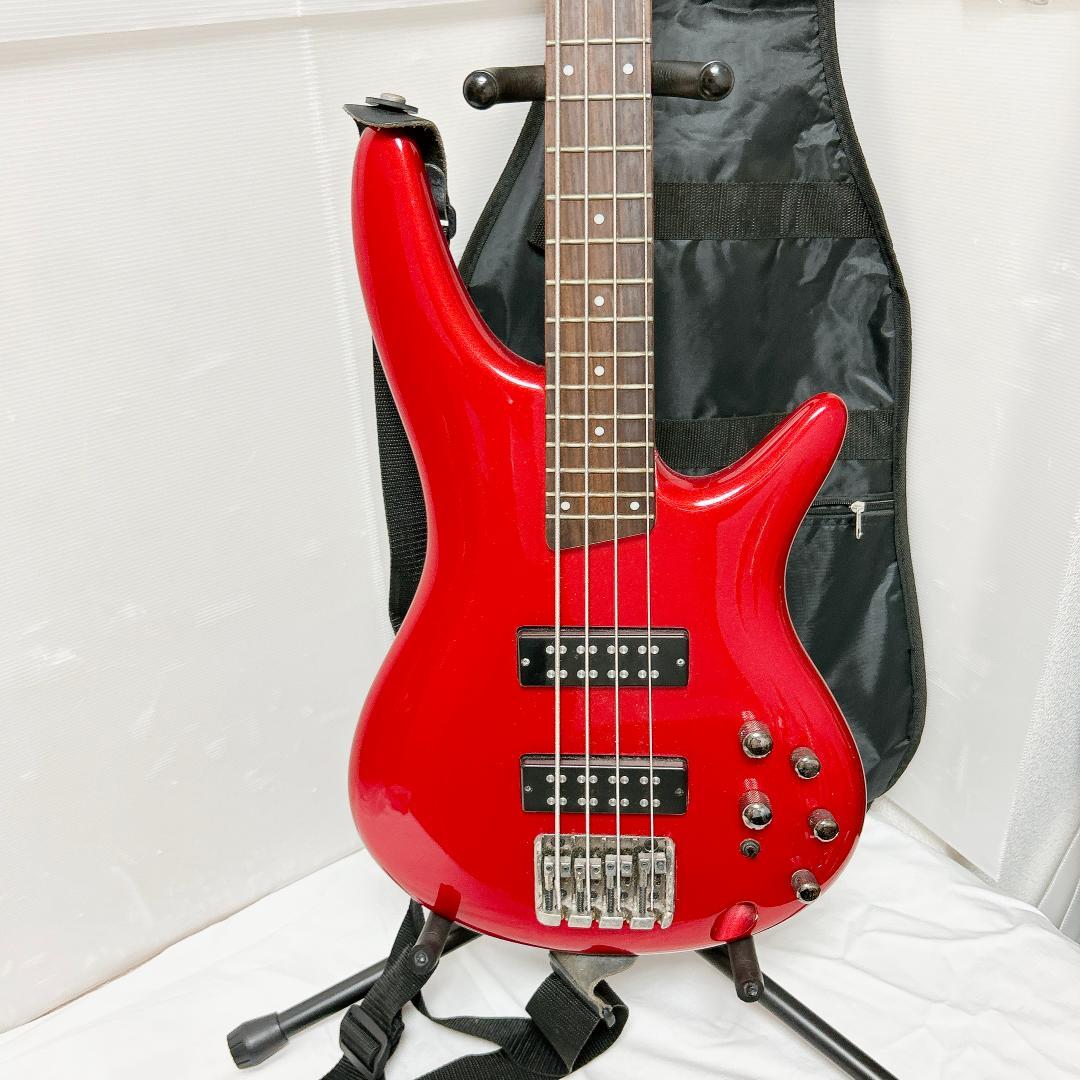 美品 Ibanez アイバニーズ SR300E アクティブベース レッド