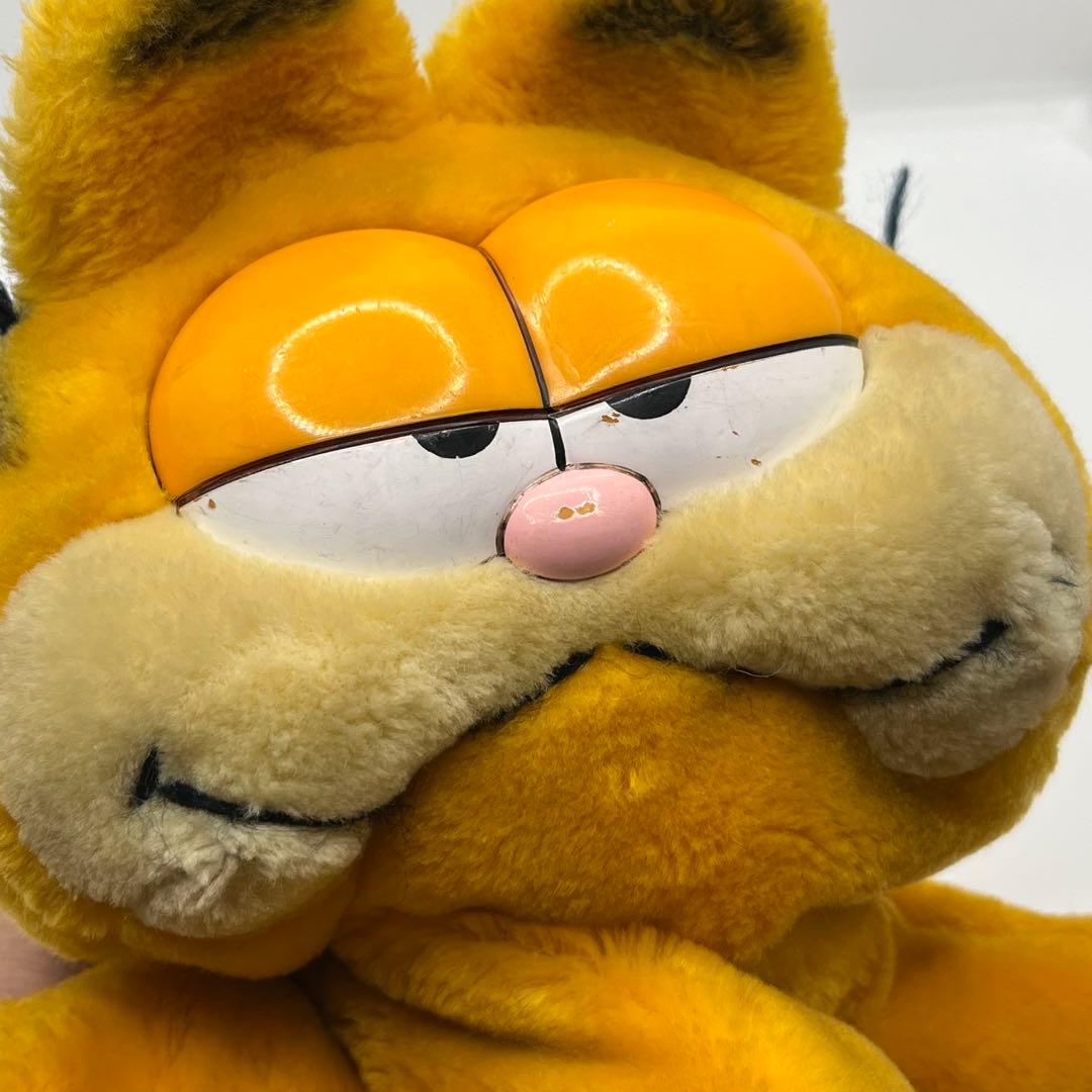 ガーフィールド　80S パペット人形　ぬいぐるみ　レトロ　アメコミ　当時物　傷有