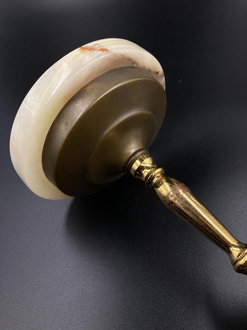 特価　万華鏡　カレイドスコープ　真鍮　大理石　オニキス　27cm