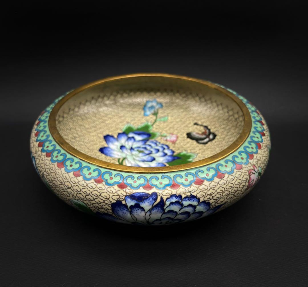 中國美術 古玩 景泰蓝 七宝焼 笔洗 書道具