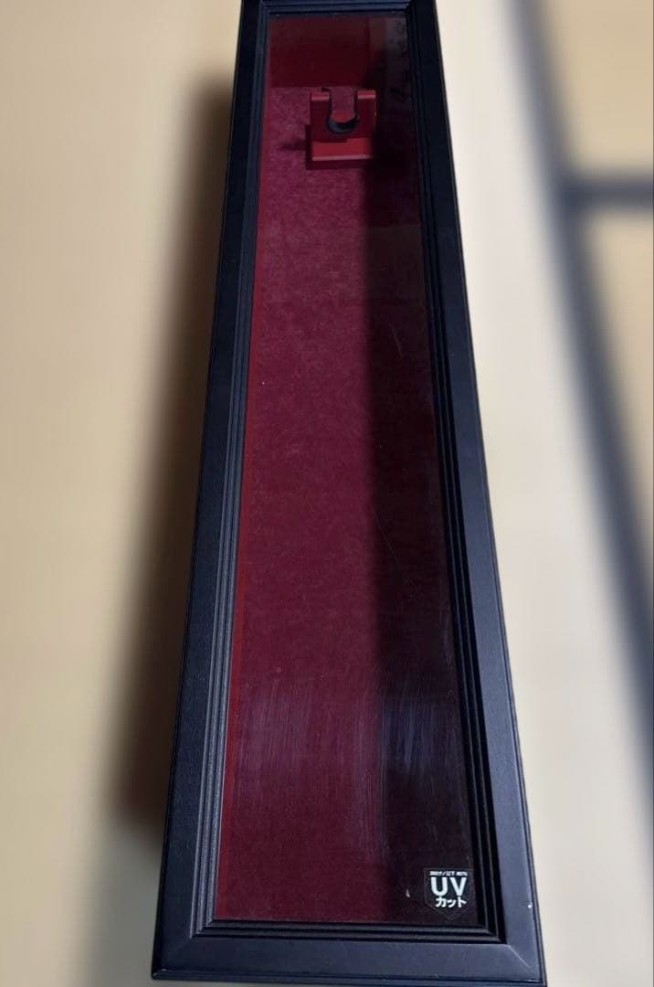 縦長コレクションケース　ホルダー付き（主に野球バッド等の飾り用）