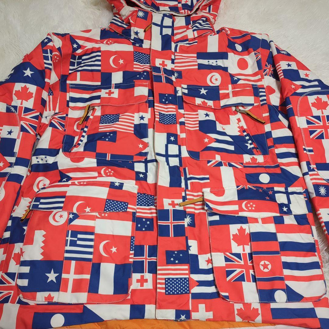 CASTELBAJAC ROSSIGNOL GORE-TEX ウェア　国旗　総柄