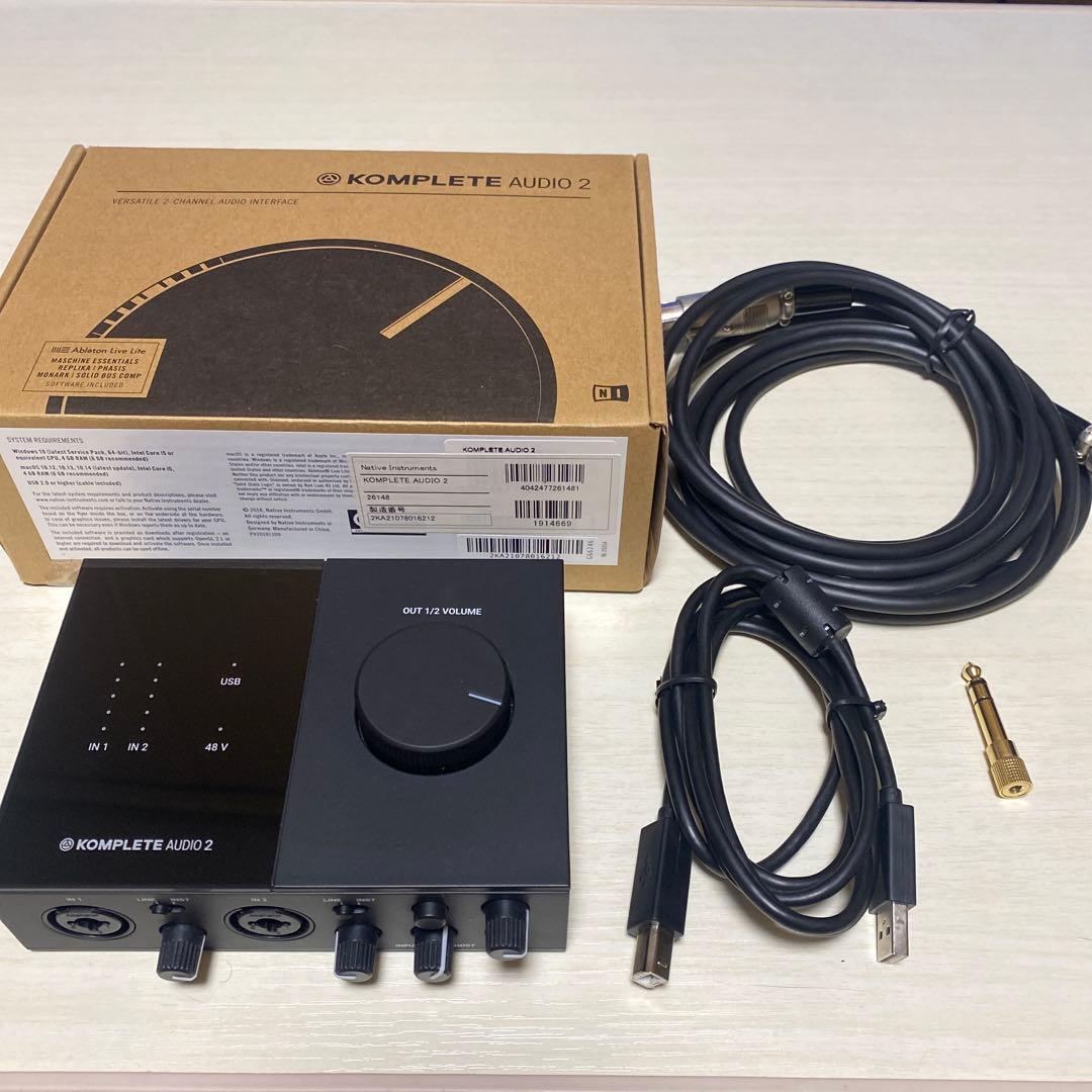 オーディオインターフェイスKOMPLETE AUDIO 2＋おまけ