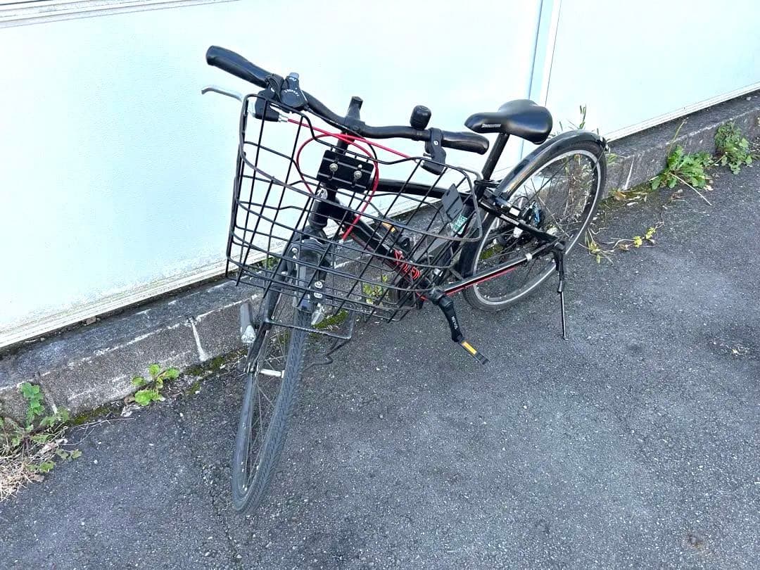 ブリヂストン シュライン 24インチ LEDライト2点、前かご有り