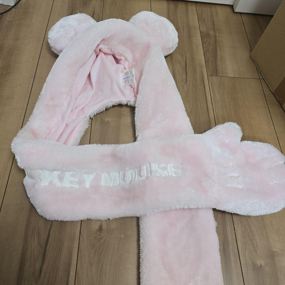 ディズニー　マフラーファンキャップ　ミニー