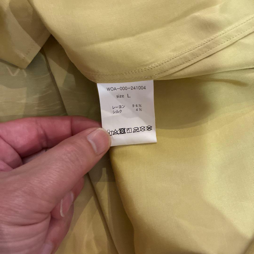 work of art kendai ボーリングシャツ イエロー