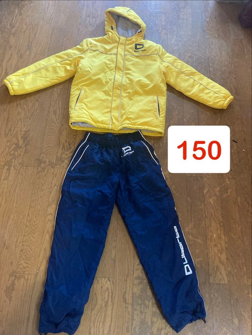 【画像追加】リベルタウィンドブレーカー・ダウンパンツ 上下セットミズノ製150