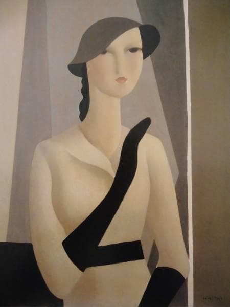 東郷　青児、婦人像、希少なレゾネより、新品高級額装付、状態良好