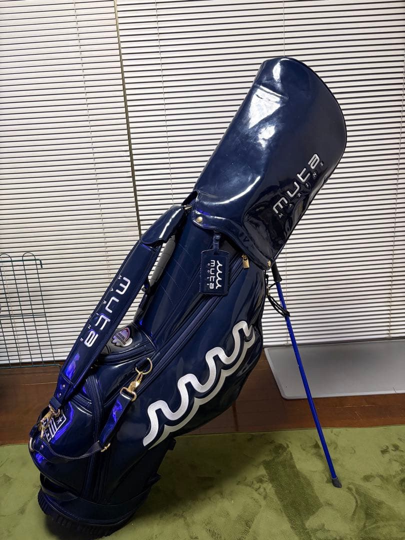 MUTA MARINE ネイビー キャディバッグ　クラブカバー7種付き　セット