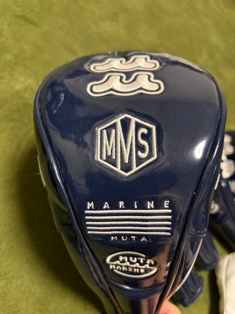 MUTA MARINE ネイビー キャディバッグ　クラブカバー7種付き　セット