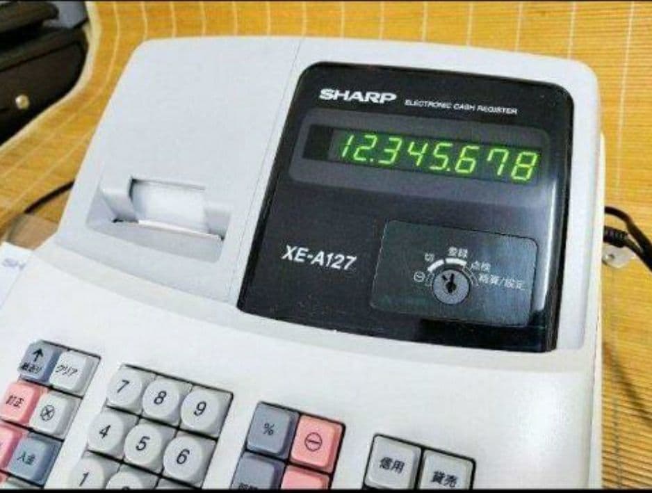 シャープレジスター　XE-A127　簡単便利特殊　送料込　147773