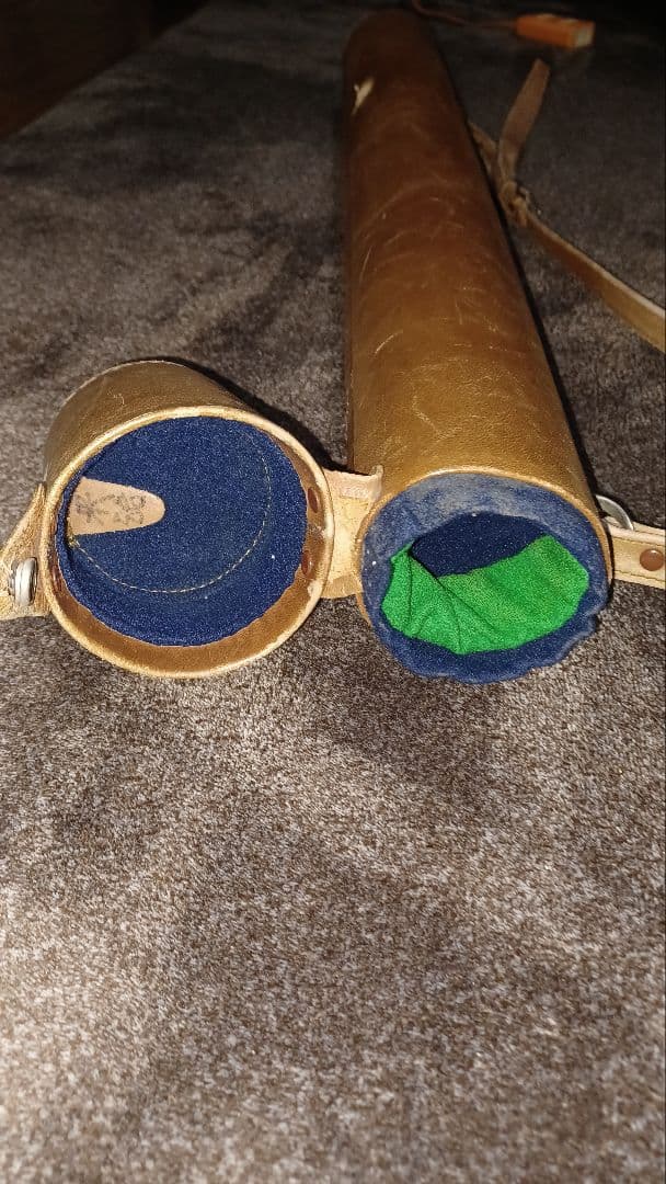 ビリヤードキューケース レザー 2本収納