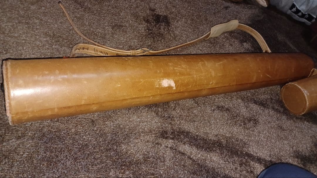 ビリヤードキューケース レザー 2本収納