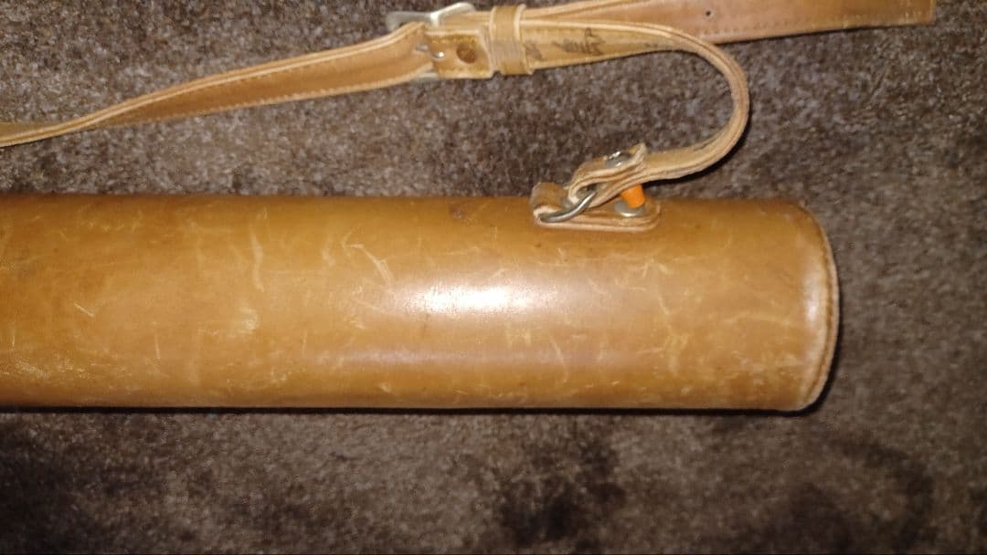 ビリヤードキューケース レザー 2本収納