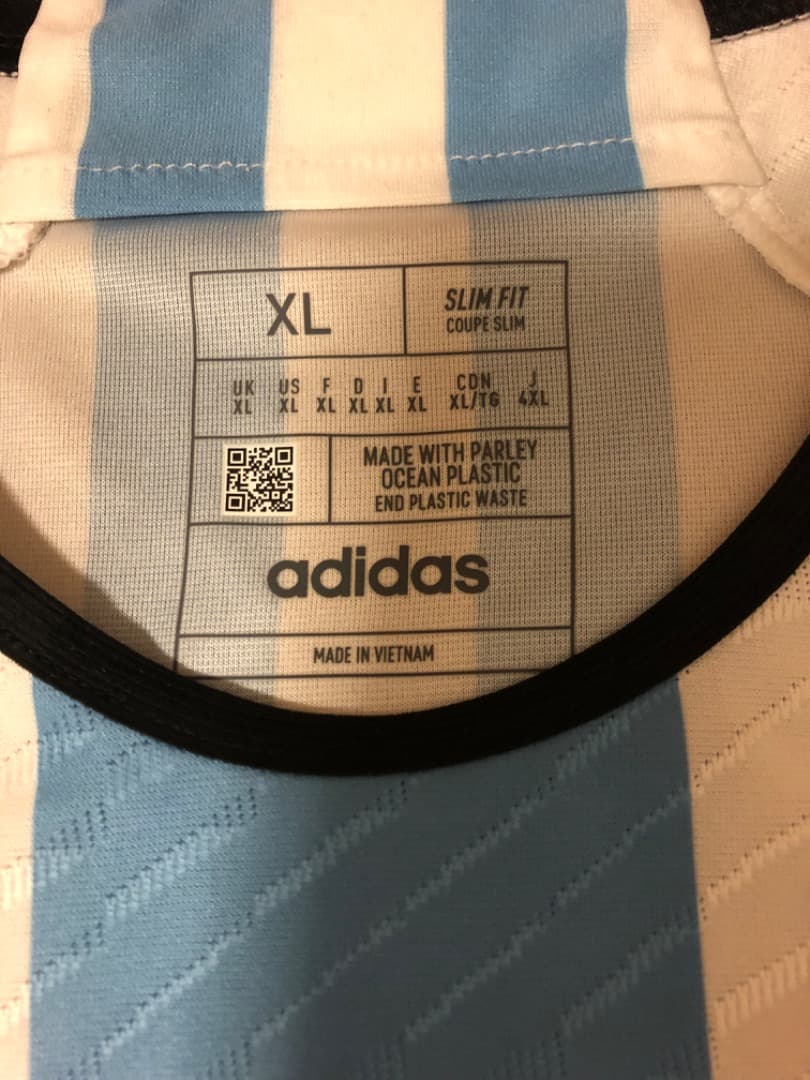 正規品 アルゼンチン代表 オーセンティック ユニフォーム メッシ 2022 XL