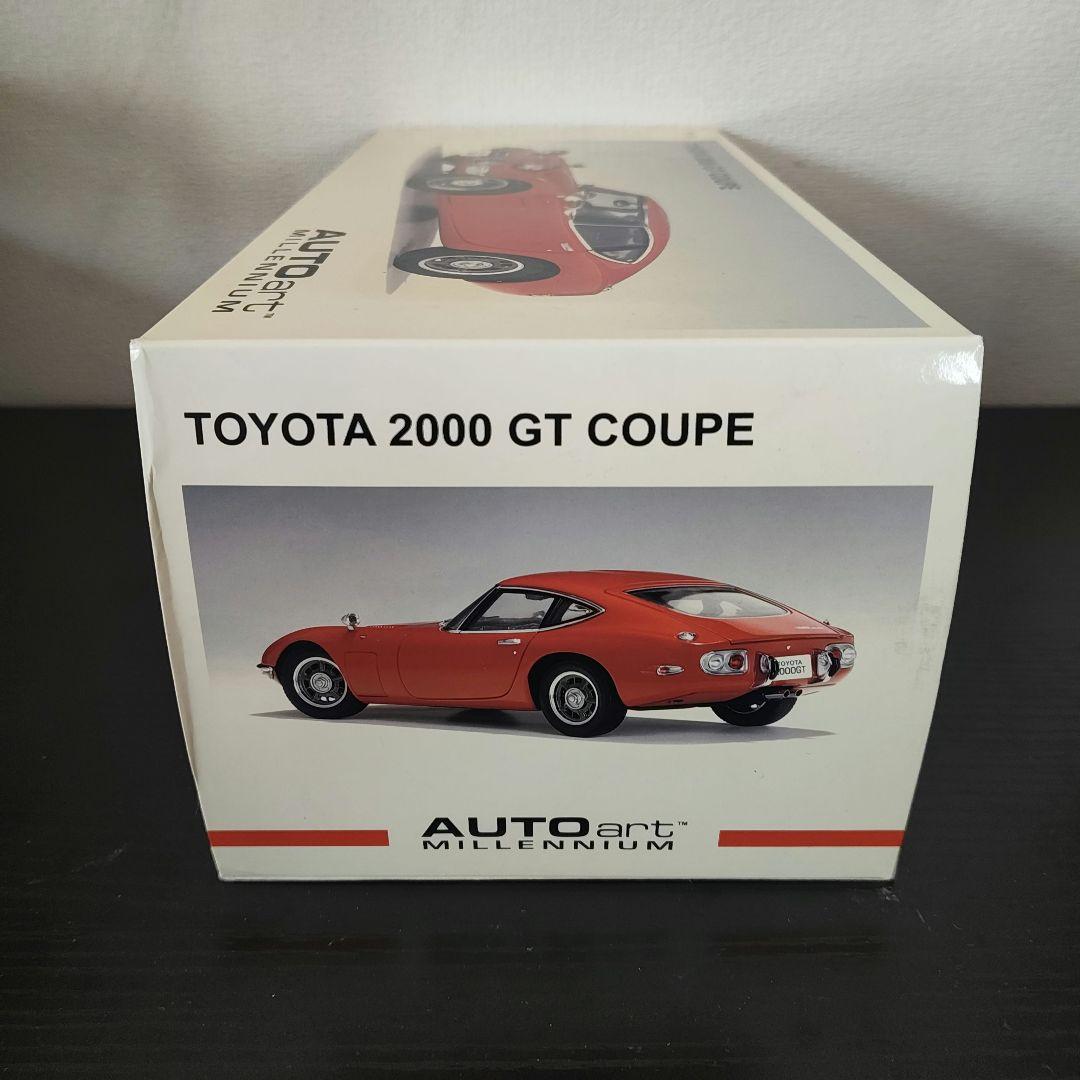 未開封　オートアート　トヨタ2000GT　赤色　テールランプ逆Ver