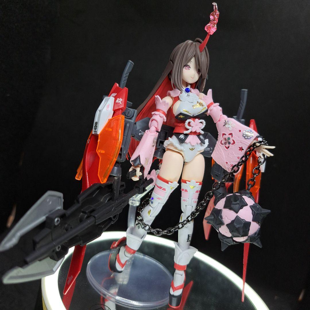 30MS 完成品　シュレミ　ガンダムウイングゼロ炎　スタンド付