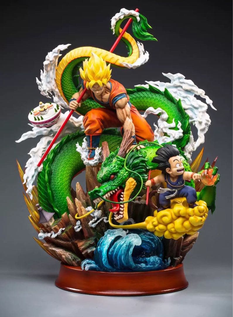 【新品】ドラゴンボール 孫悟空 大人 子ども フィギュア 神龍 ガレージキット