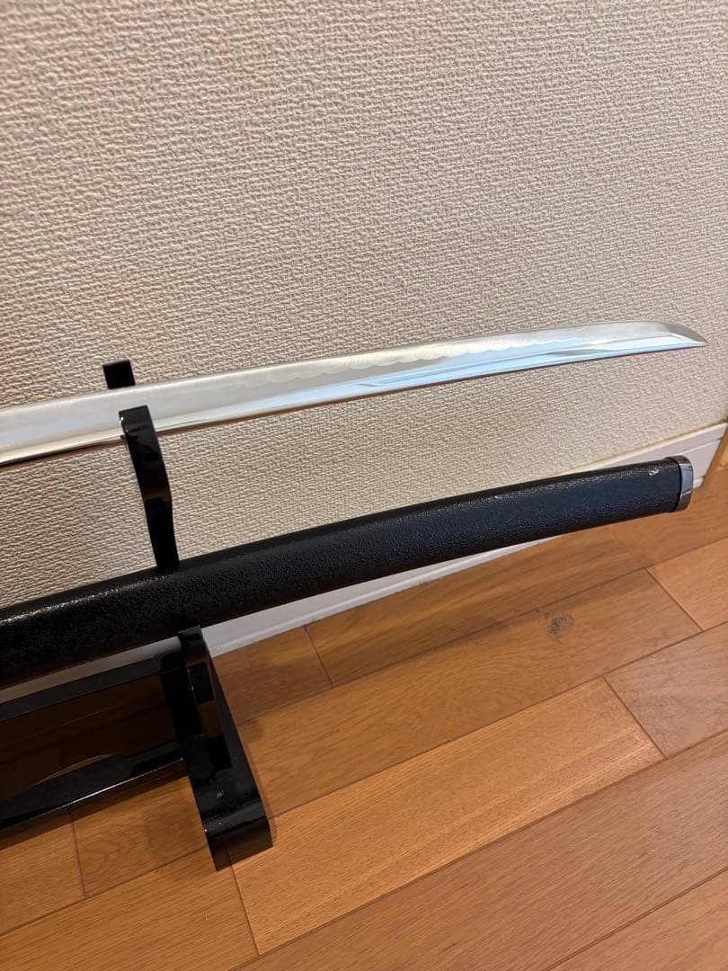 高級模造刀 炫明黑 美術刀 乱れ波紋